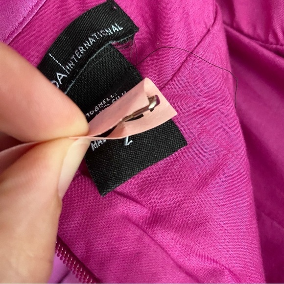 Moda International Pink 100% Silk Party Dress Halter Barbie Fit & Flare Size 2 - Picture 6 of 17